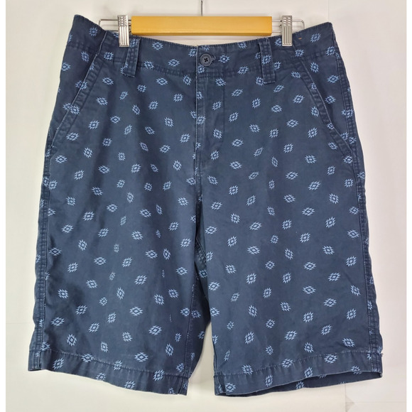 Roebuck & co cargo shorts mens size 34 flat front Chino 100% Cotton Aztec - Picture 1 of 9